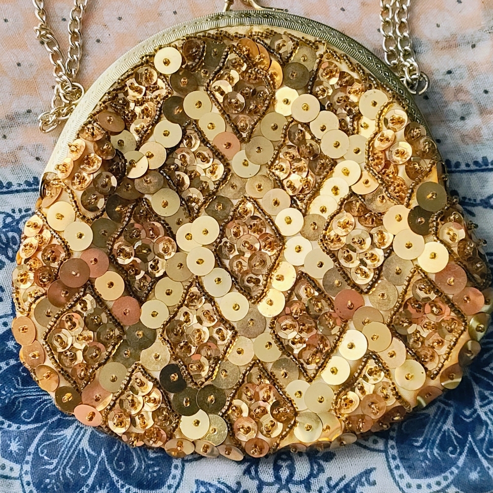Gold Sequin Women's Bag